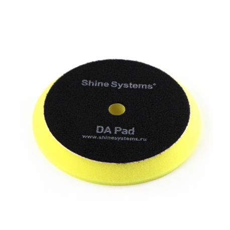 Shine Systems DA Foam Pad Yellow - полировальный круг антиголограммный желтый, 130 мм.