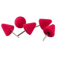 Конусный полировальник мягкий Krauss Tools, красный (5шт)